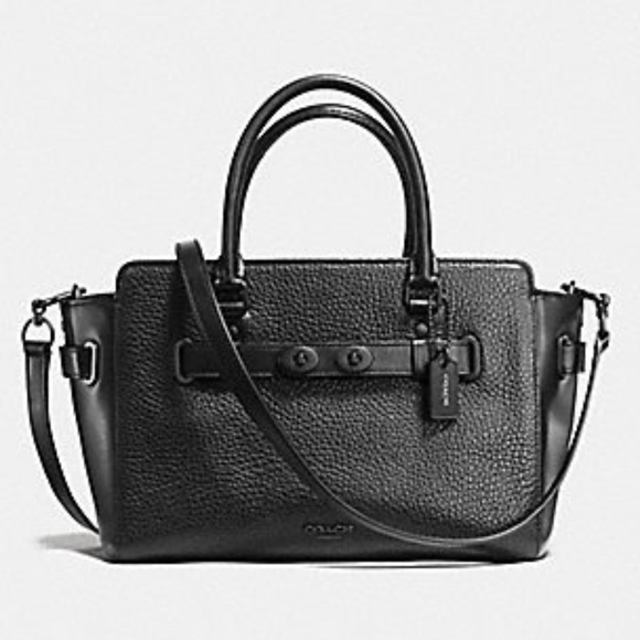Coach Handbags - Authentic COACH Blake Matte Black Carryall Satchel
